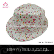 Custom Made Polyester Fedora hats for girls